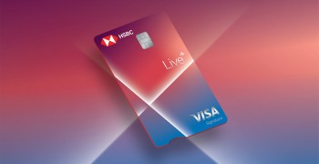 「滙豐Live+現金回饋卡」最高5.88%回饋，餐飲/百貨/線上購物/樂園必辦信用卡