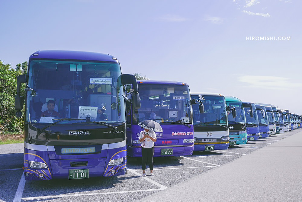 沖繩-觀光-巴士-一日遊-古宇利-美麗海-水族館-海中展望塔-美國村-門票-車資-行程-規劃-自由行-不自駕-自助-旅遊-旅行-jumbo-tour-bus-大橋-海灘-景點-搭車