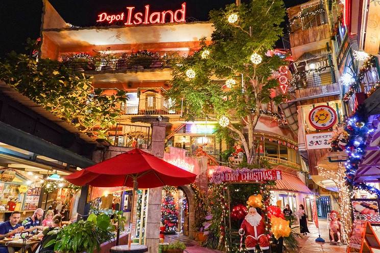 沖繩-跨年-冬天-聖誕-點燈-美國村