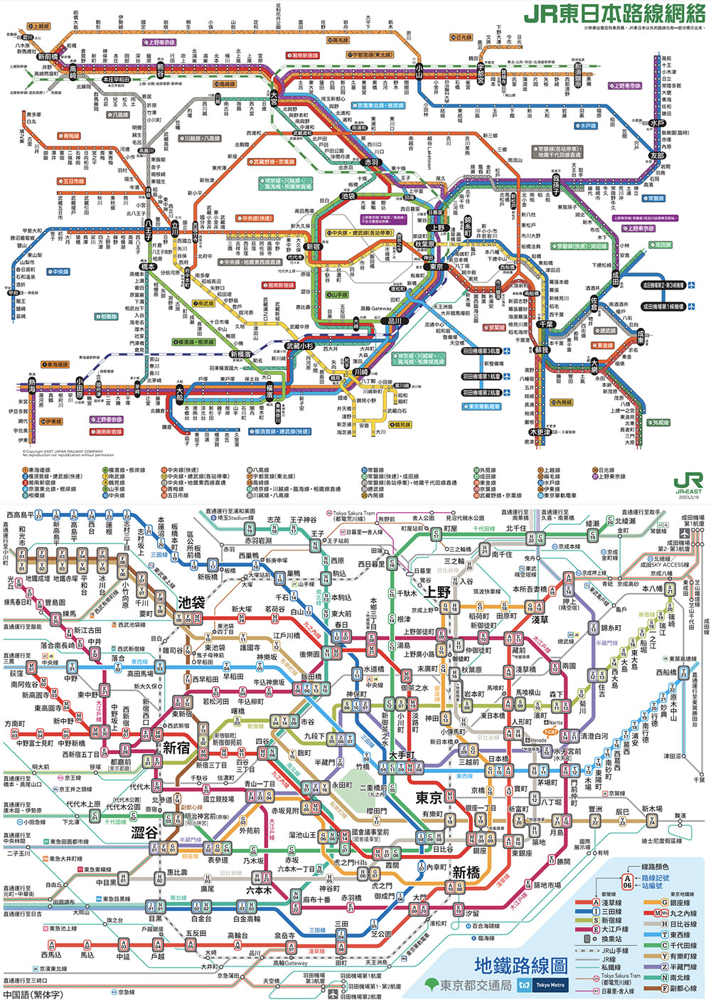 東京鐵路-路線圖